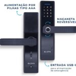 Fechadura Digital de Embutir com Biometria Elsys ESF-DE2000B - Miniatura 6