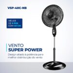 Ventilador Coluna Mondial, 40cm, 6 pás, Super Power - Miniatura 7