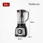 Liquidificador Turbo Mondial - 1200W - Miniatura 8