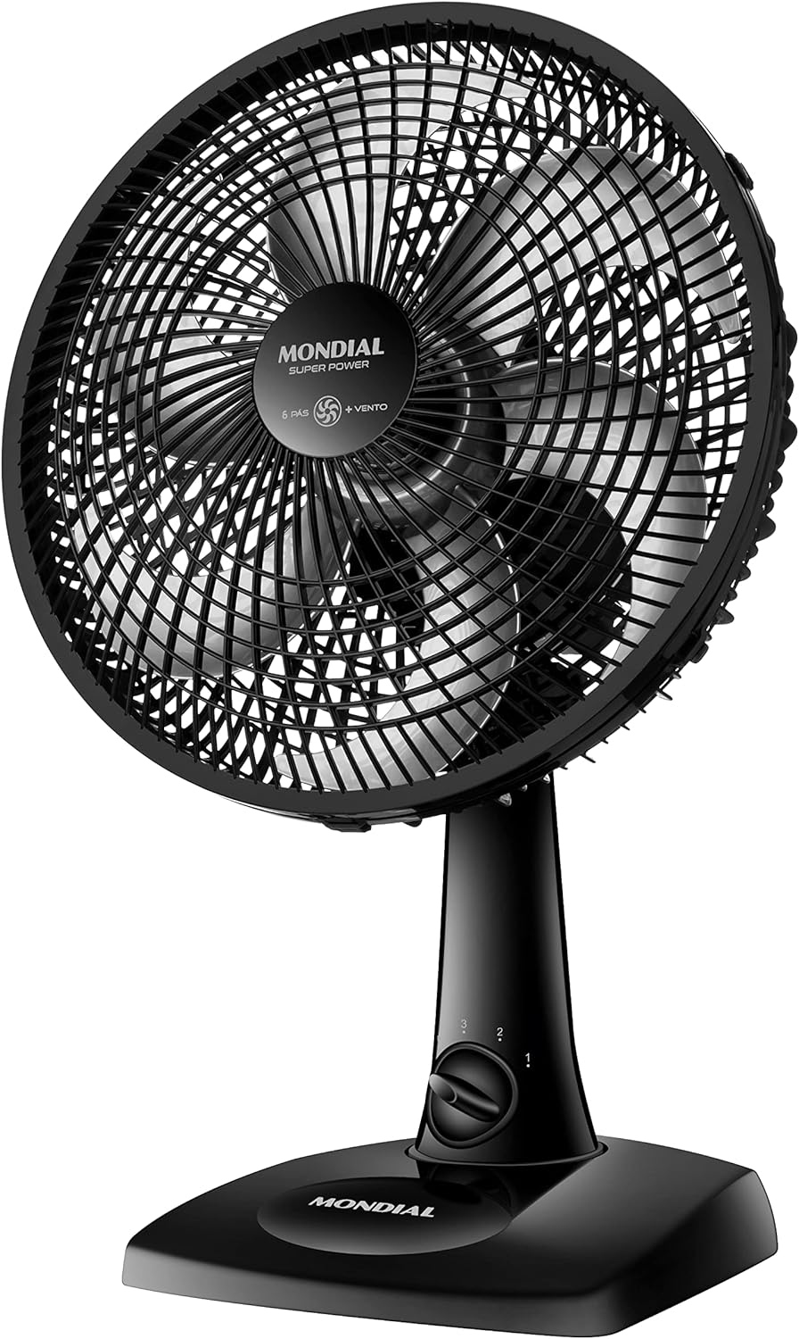 Ventilador de Mesa MONDIAL Super Power 30cm com 6 Pás