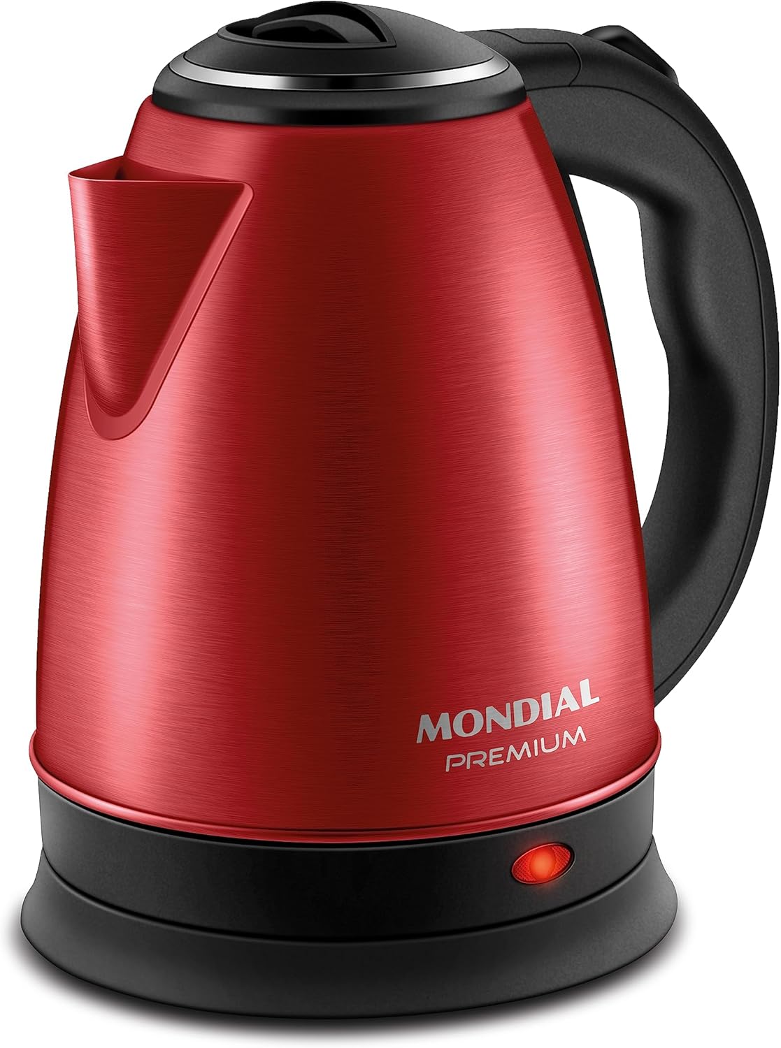 Chaleira Elétrica Pratic Mondial 1,7L Vermelho/Inox