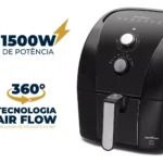Air Fryer Britânia 5,5l Antiaderente Redstone 1500w Bfr50 Cor Preto 110V - Miniatura 4