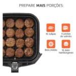 Fritadeira Sem Óleo Air Fryer 4l Afn-40-bi Mondial Preto/Inox 1500w - Miniatura 5