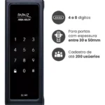 Fechadura Digital Eletronica Senha Sobrepor Papaiz Sl140 - Miniatura 4