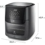 Fritadeira Elétrica Airfryer Oven Sem Óleo Electrolux 12,0L Digital Grafite 1700W EAF90 Experience - Miniatura 7