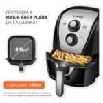 Fritadeira Sem Óleo Air Fryer 4l Afn-40-bi Mondial Preto/Inox 1500w - Miniatura 6