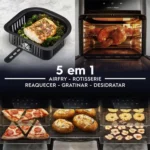 Fritadeira Elétrica Airfryer Oven Sem Óleo Electrolux 12,0L Digital Grafite 1700W EAF90 Experience - Miniatura 3