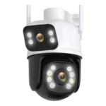 Câmera Segurança Dome 360 Prova D'agua Lente Dupla Cor Branco/preto - Miniatura 2
