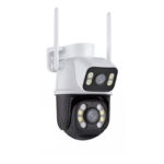 Câmera Segurança Dome 360 Prova D'agua Lente Dupla Cor Branco/preto - Miniatura 1