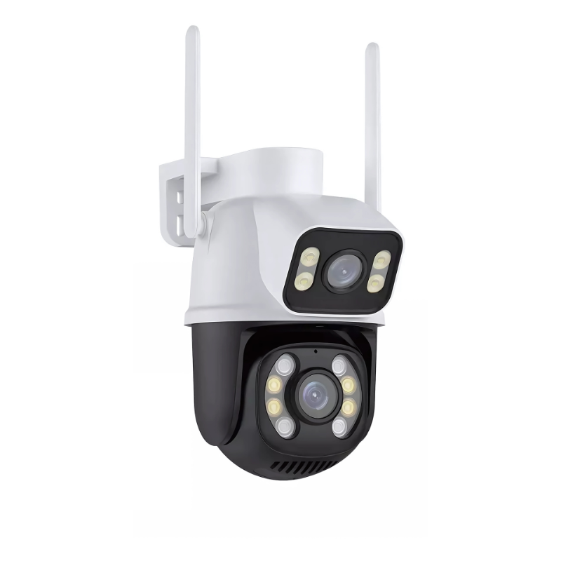 Câmera Segurança Dome 360 Prova D'agua Lente Dupla Cor Branco/preto