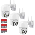 ( Leve 3 Pague 2 ) Câmera ip dome wi-fi Full HD externa Prova D'água 3 unidades + Cartão - Miniatura 1