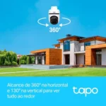 Câmera de Segurança Tapo C500 Externa 360º Com Wi-Fi 1080p Full HD TP-Link 100V/240V - Miniatura 3