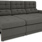 Sofá 3 Lugares Assento Retrátil e Reclinável Jobim-legacy Sofas - Cinza - Miniatura 6