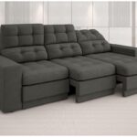 Sofá 3 Lugares Assento Retrátil e Reclinável Jobim-legacy Sofas - Cinza - Miniatura 9