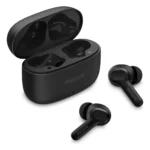 Fone De Ouvido Sem Fio Tws Philips TAT1109BK/00 Na Cor Preto, Com Bluetooth, Microfone, Tecnologia Ipx4 - Miniatura 1
