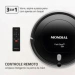 Aspirador De Pó Robô Fast Clean Rb-03 Mondial 127/220V Cor Preto - Miniatura 8