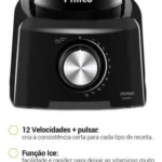 Liquidificador Com 12 Velocidades 1200W Cor Preto Philco - Miniatura 5