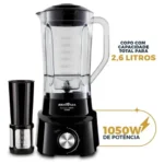Liquidificador Diamante 2,65 L Com 4 Lâminas 1050W de Potência Cor Preto Britânia - Miniatura 4