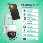 Câmera Energia Solar 4g Dupla C/ Chip Monitorar Área Rural. - Miniatura 2