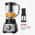 Liquidificador Turbo Mondial 1100W L-1100 BI - Miniatura 5