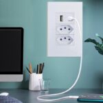 Tomada De Parede Duo 10A 2 Portas 10A NB14136 com 1 USB Tipo-A - Miniatura 6