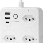 Extensão Inteligente Wifi Tuya 3 Tomadas 2usb 1type-c Coibeu - Miniatura 2