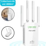Amplificador Wi-Fi 4 Antenas 300Mpbs Repetidor de Sinal - Miniatura 6