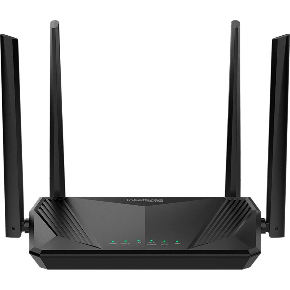 Roteador Wifi 6 Dual Band Mesh Gigabit 4 Antenas Intelbras W6-1500 Cor Preto