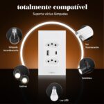 Interruptor Inteligente WiFi, Tomada Inteligente WiFi, Controle Remoto de Eletrodomésticos Por Telefones Celulares Coibeu - Miniatura 4