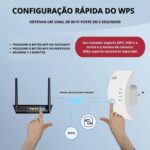Repetidor De Sinal Wi-fi Amplificador Roteador Expansor De Rede Internet Wireless Wifi - Miniatura 7