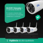 KIT NVR Gravador Digital de Vídeo 720p HDMI/VGA + 4 Câmeras Bullet 720P IP Aitek - Miniatura 3