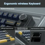 Teclado mecânico Aula F75 sem fio 75% Gaming Pro - Miniatura 3