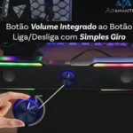 Soundbar Caixa De Som Usb P2 Adamantiun Kurt S11a - Miniatura 5
