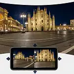 Kit 3x Câmera de Segurança Inteligente P11 Wi-Fi 4K | Dupla Lente PTZ + Fixa | Giro 360° | Visão Noturna Colorida | Áudio Bidirecional | Detecção Humana & Luz Alerta – Compatible com Alexa e Google Home - Miniatura 5