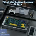 Teclado mecânico Aula F75 sem fio 75% Gaming Pro - Miniatura 7