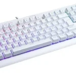 Teclado gamer Redragon Dark Avenger K568 QWERTY português Brasil cor lunar white com luz RGB - Miniatura 7