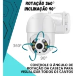 Nvr 8 Câmeras A8 Wifi Sem Fio 300m Hd Segurança C/ Sd 128gb - Miniatura 4