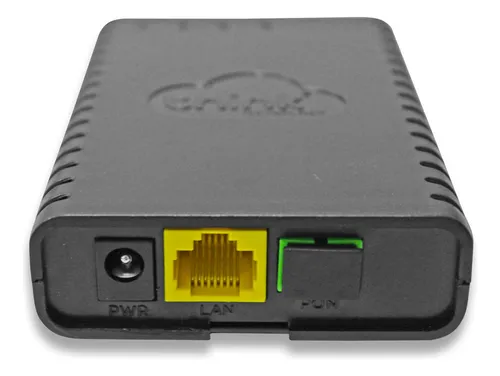 Onu 1 porta Think 1P Dual Gpon Epon PPOE TK-ONU-1P-D cor preta