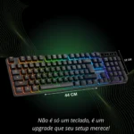 Teclado Gamer Semi Mecânico Rgb Led Iluminado Abnt2 - Miniatura 4