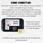 Mini Modem Chip 4g 5g Lte Repetidor Expansor Sinal Rápido Cor Preto - Miniatura 4