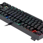 Teclado gamer Redragon Kumara QWERTY Outemu Black português Brasil cor preto com luz RGB - Miniatura 7