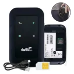 Mini Modem Chip 4g 5g Lte Repetidor Expansor Sinal Rápido Cor Preto - Miniatura 1