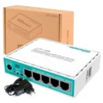 Roteador MikroTik Hex RB750Gr3 Branco Firewall Sistema RouterOS - Miniatura 1