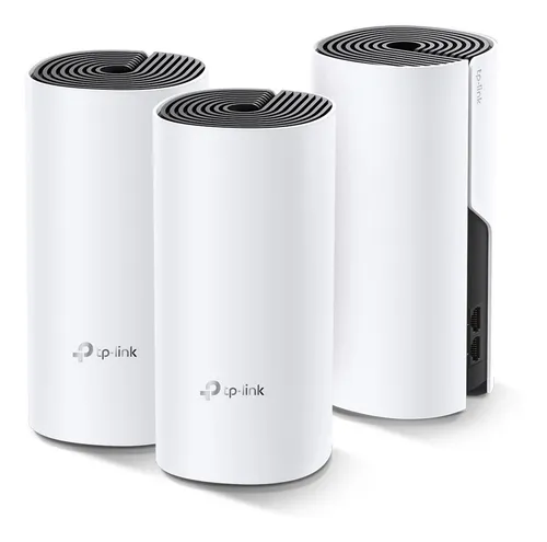 Kit de Roteadores Sistema Wi-fi Mesh Ac1200 Deco M4 (3-pack) Cor Branco/Preto Tp-link