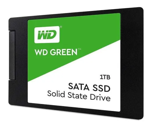 Disco sólido interno Western Digital WD Green WDS100T3G0A 1TB verde