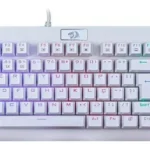 Teclado gamer Redragon Dark Avenger K568 QWERTY português Brasil cor lunar white com luz RGB - Miniatura 2