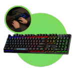 Teclado Gamer Semi Mecânico Rgb Led Iluminado Abnt2 - Miniatura 1