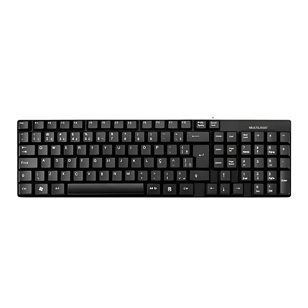 Teclado Basico Slim Preto Usb Multilaser Tc193
