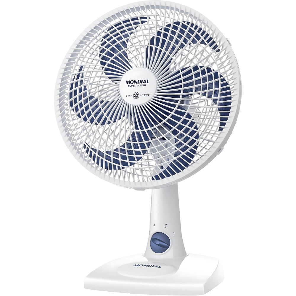 Ventilador de Mesa MONDIAL 127V, 30cm, 6 pás, Super Power