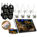 Nvr 8 Câmeras A8 Wifi Sem Fio 300m Hd Segurança C/ Sd 128gb - Miniatura 1